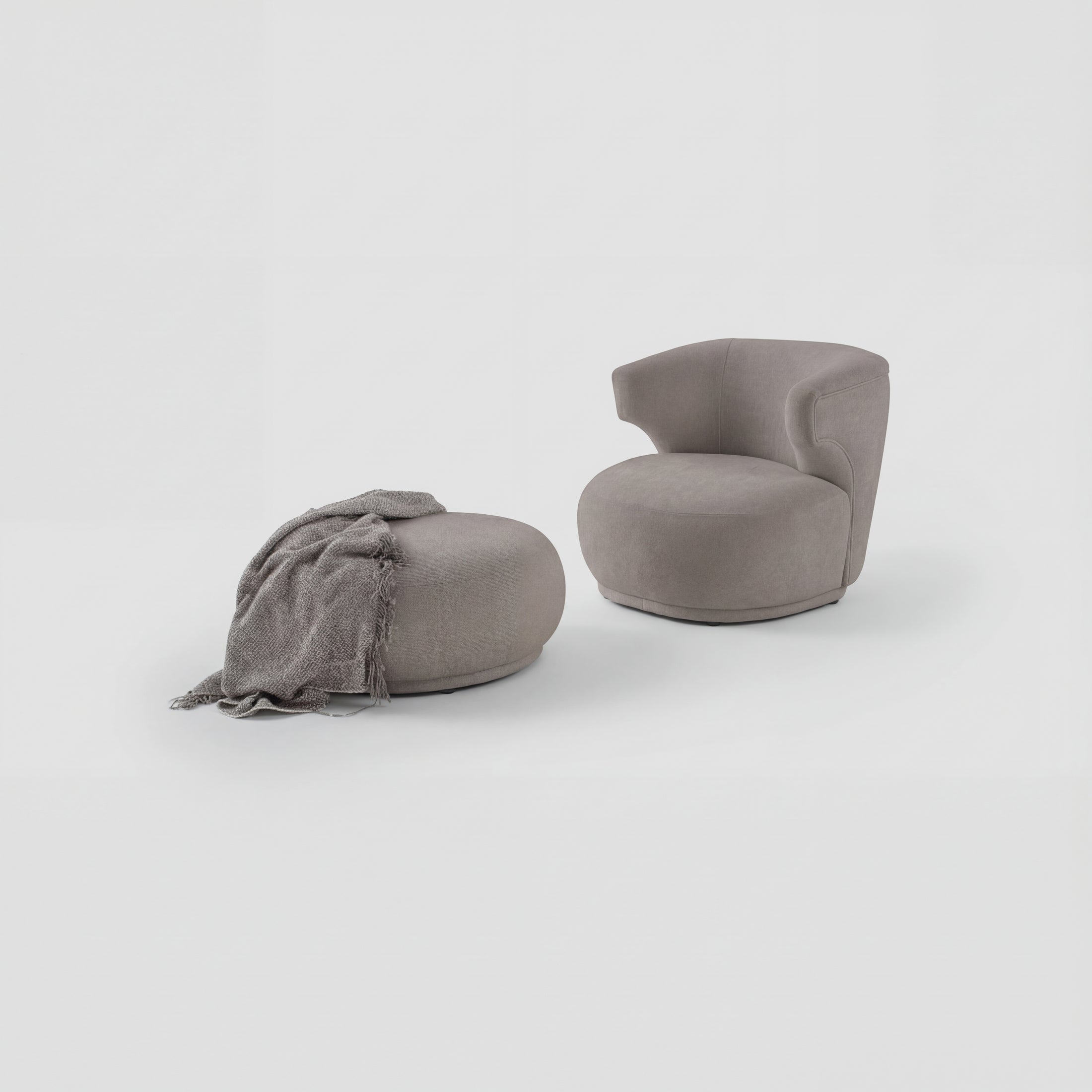 Fauteuil et Pouf Loca